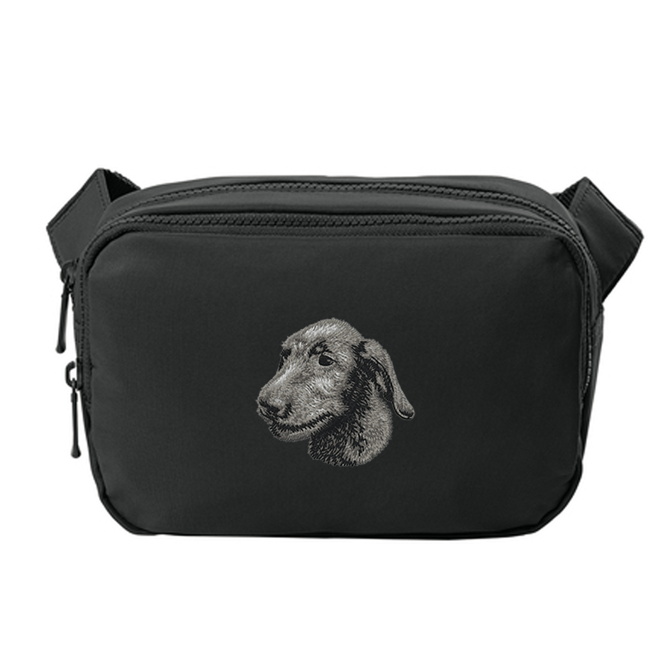 Irish Wolfhound Embroidered Crossbody Bag