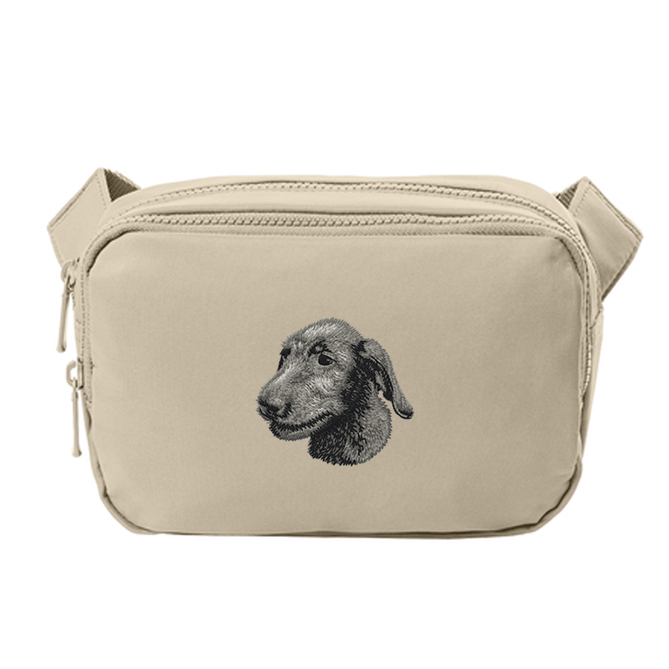 Irish Wolfhound Embroidered Crossbody Bag