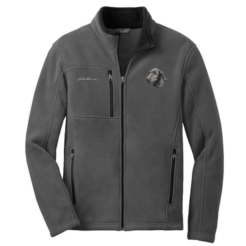 Irish Wolfhound Embroidered Men's Fleece Jacket