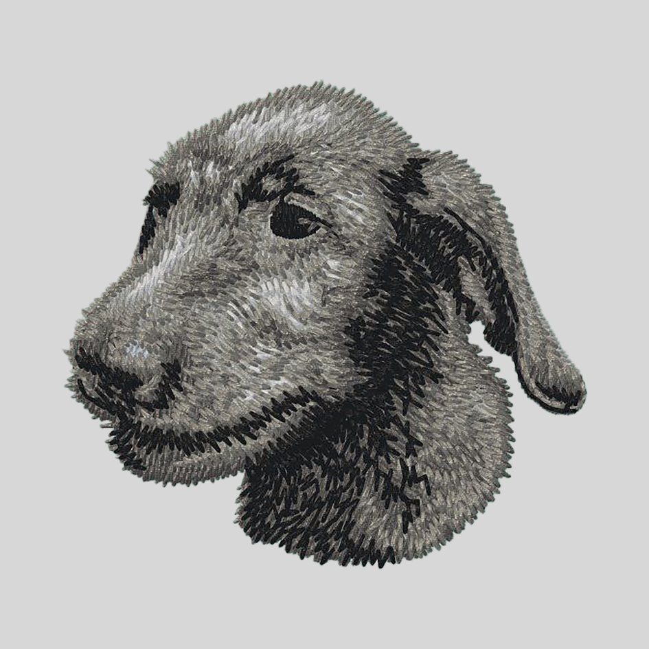 Irish Wolfhound Embroidered Mock Neck Sweatshirt