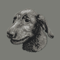 Irish Wolfhound Embroidered Wearable Blanket