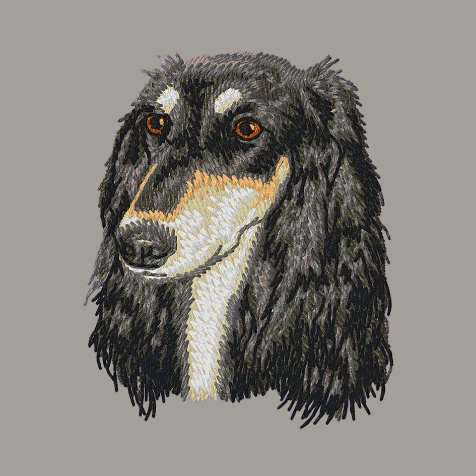 Saluki Embroidered Sweatshirt Hoodie