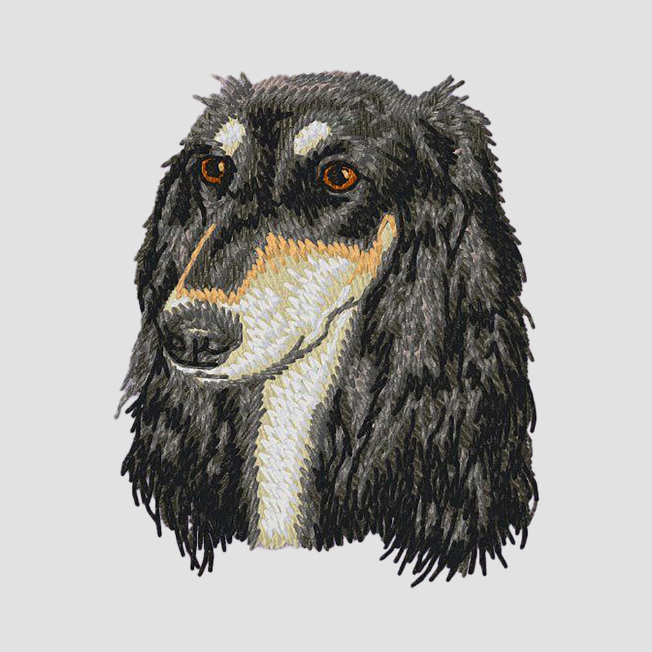Saluki Embroidered Sweatshirt Hoodie