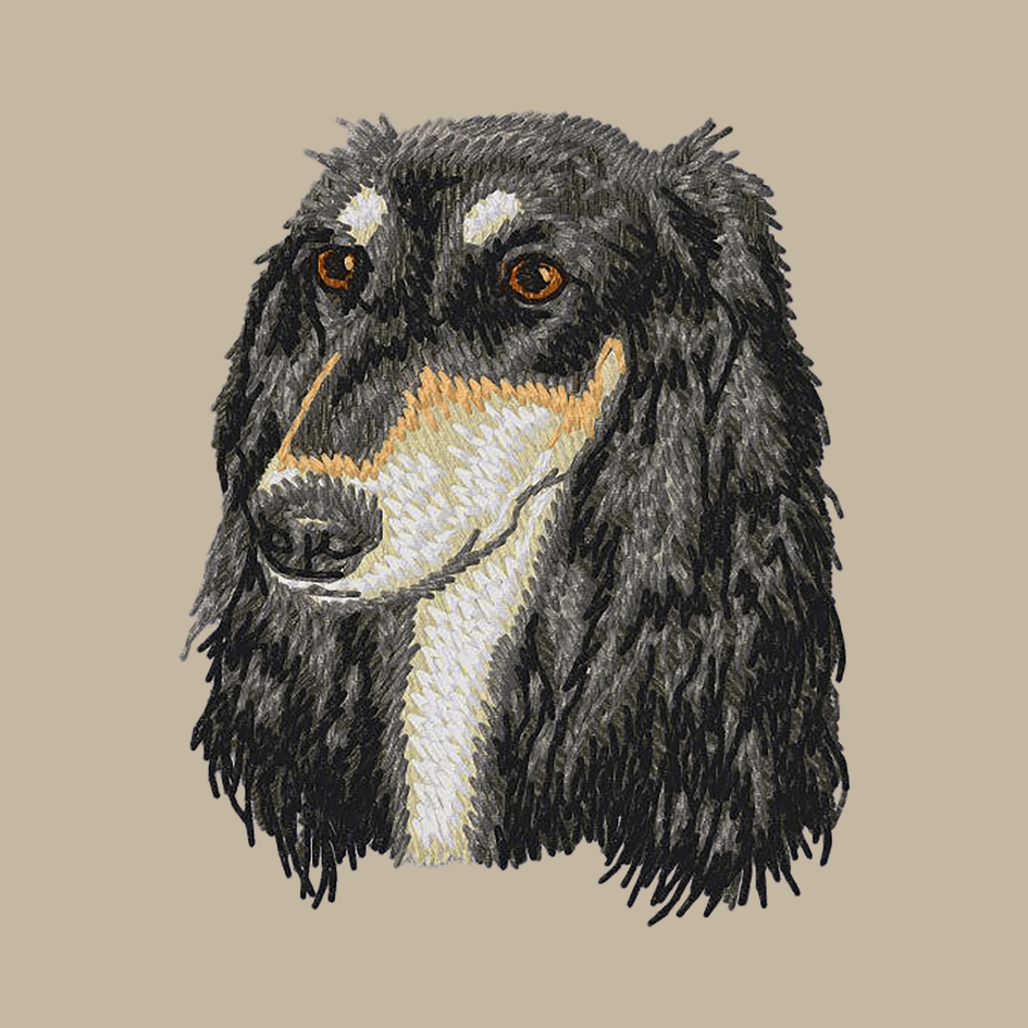 Saluki Embroidered Crossbody Bag