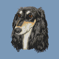 Saluki Embroidered Men's Denim Shirt