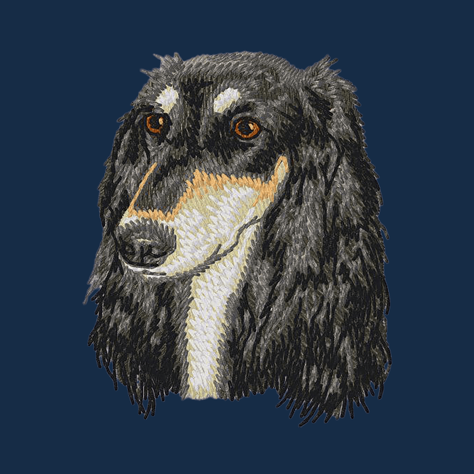 Saluki Embroidered Men's Denim Shirt