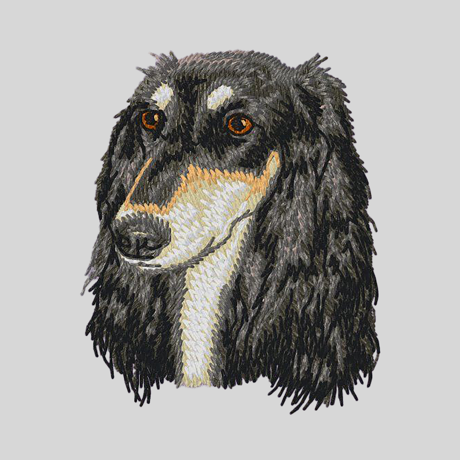 Saluki Embroidered Mock Neck Sweatshirt
