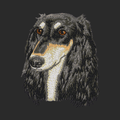 Saluki Embroidered Wearable Blanket
