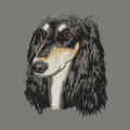 Saluki Embroidered Wearable Blanket