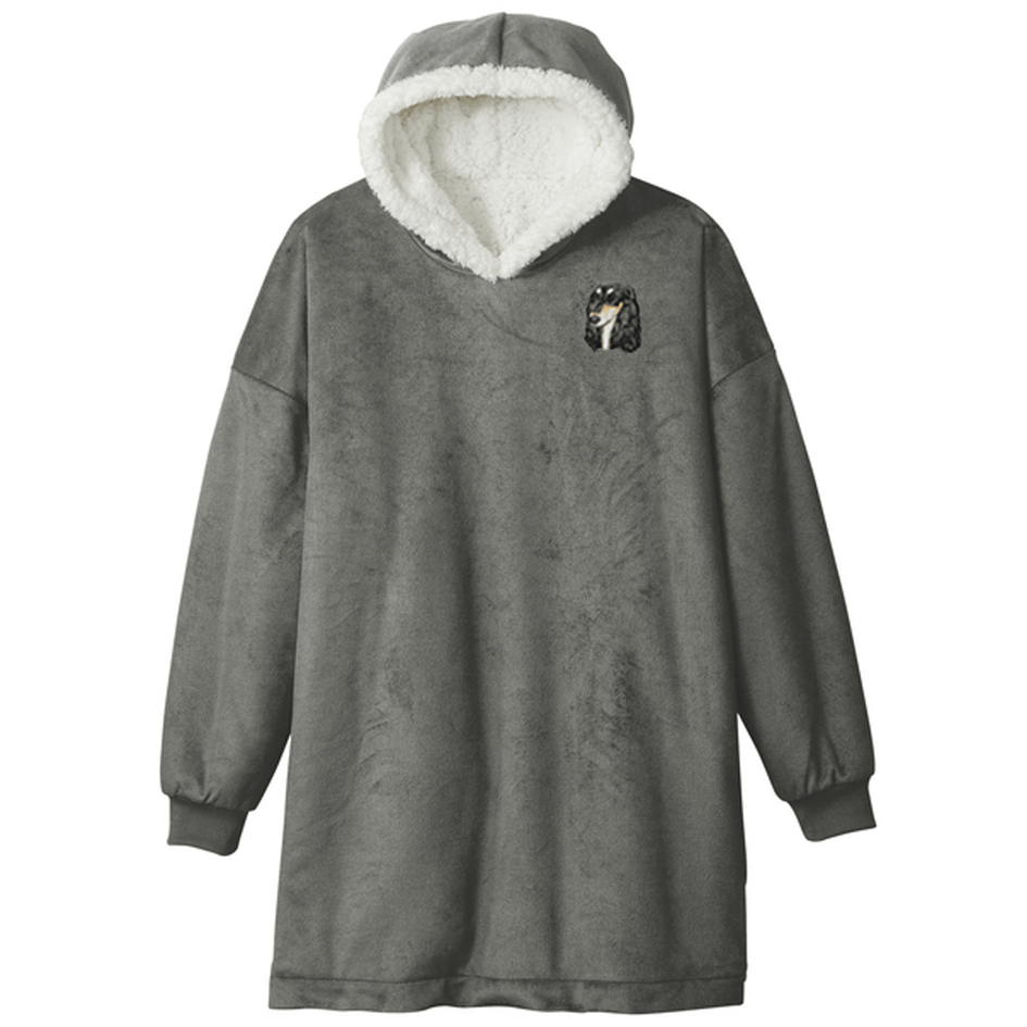 Saluki Embroidered Wearable Blanket