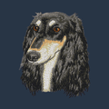 Saluki Embroidered Wearable Blanket