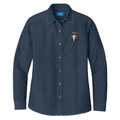 Saluki Embroidered Women's Denim Shirt