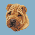 Chinese Shar-Pei Embroidered Classic Long Sleeve Shirt
