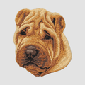 Chinese Shar-Pei Embroidered Sweatshirt Hoodie