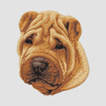 Chinese Shar-Pei Embroidered Classic Long Sleeve Shirt