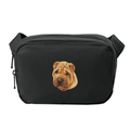 Chinese Shar-Pei Embroidered Crossbody Bag