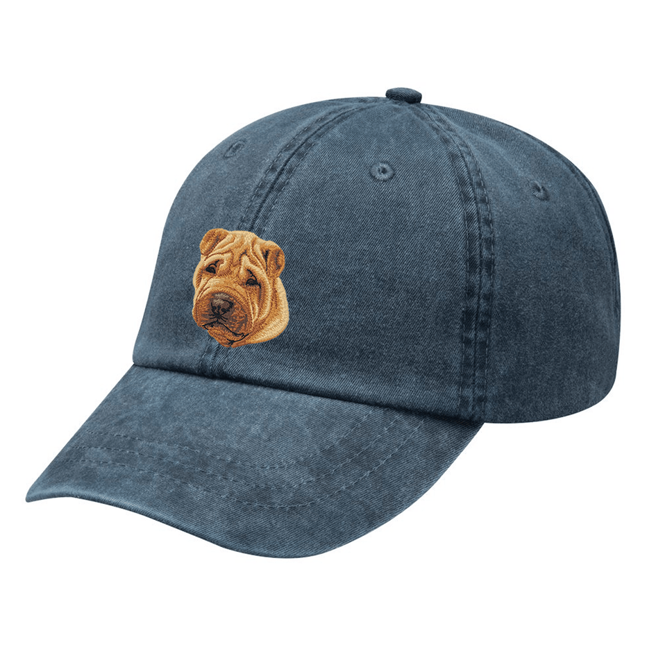 Chinese Shar-pei Embroidered Baseball Cap