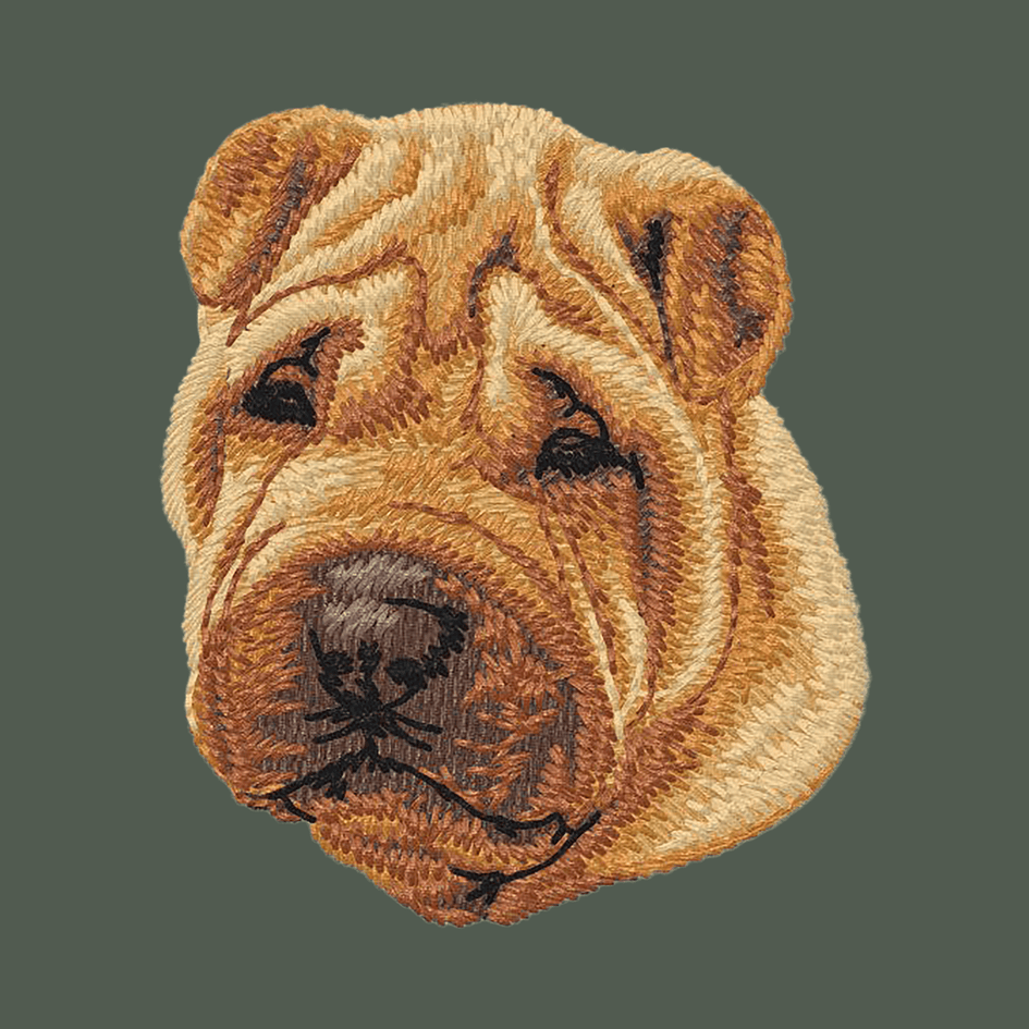 Chinese Shar-pei Embroidered Baseball Cap