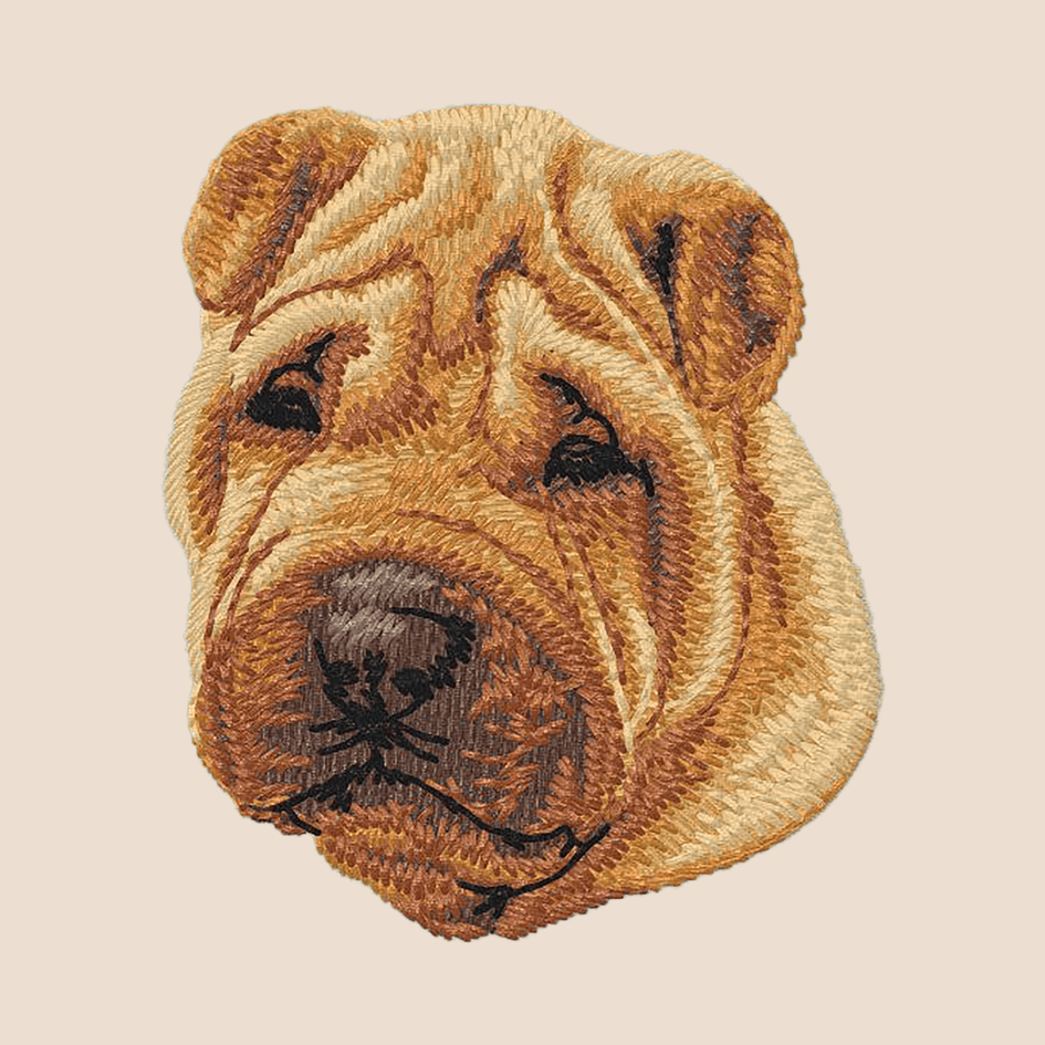 Chinese Shar-Pei Embroidered Tote