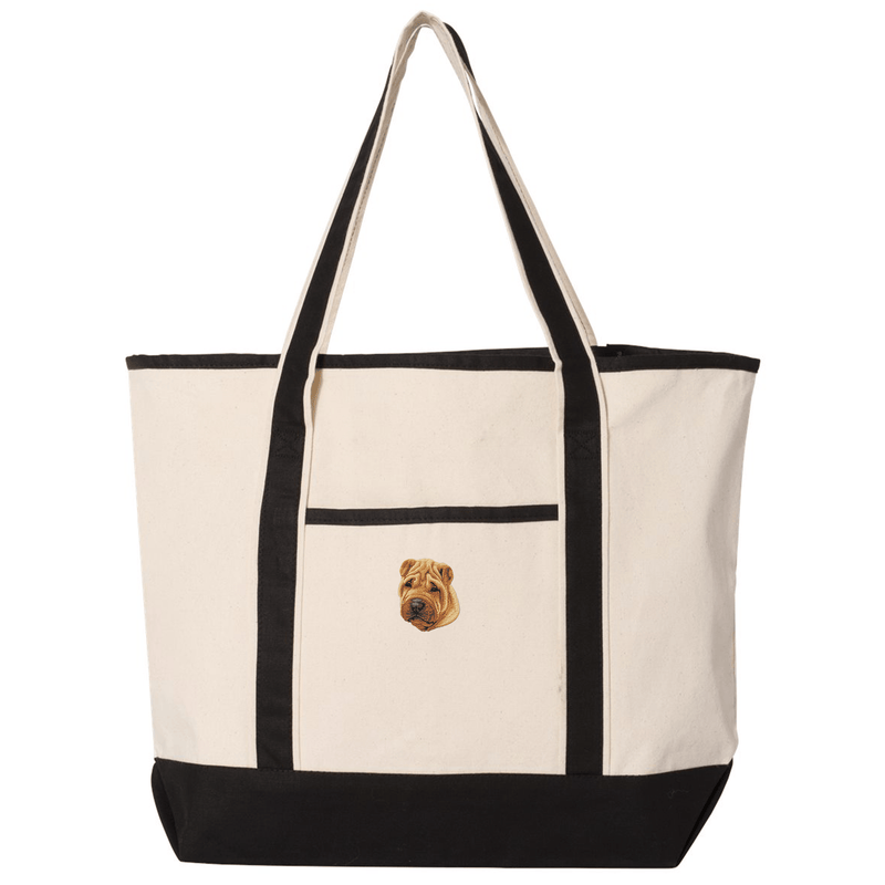 Chinese Shar-Pei Embroidered Tote
