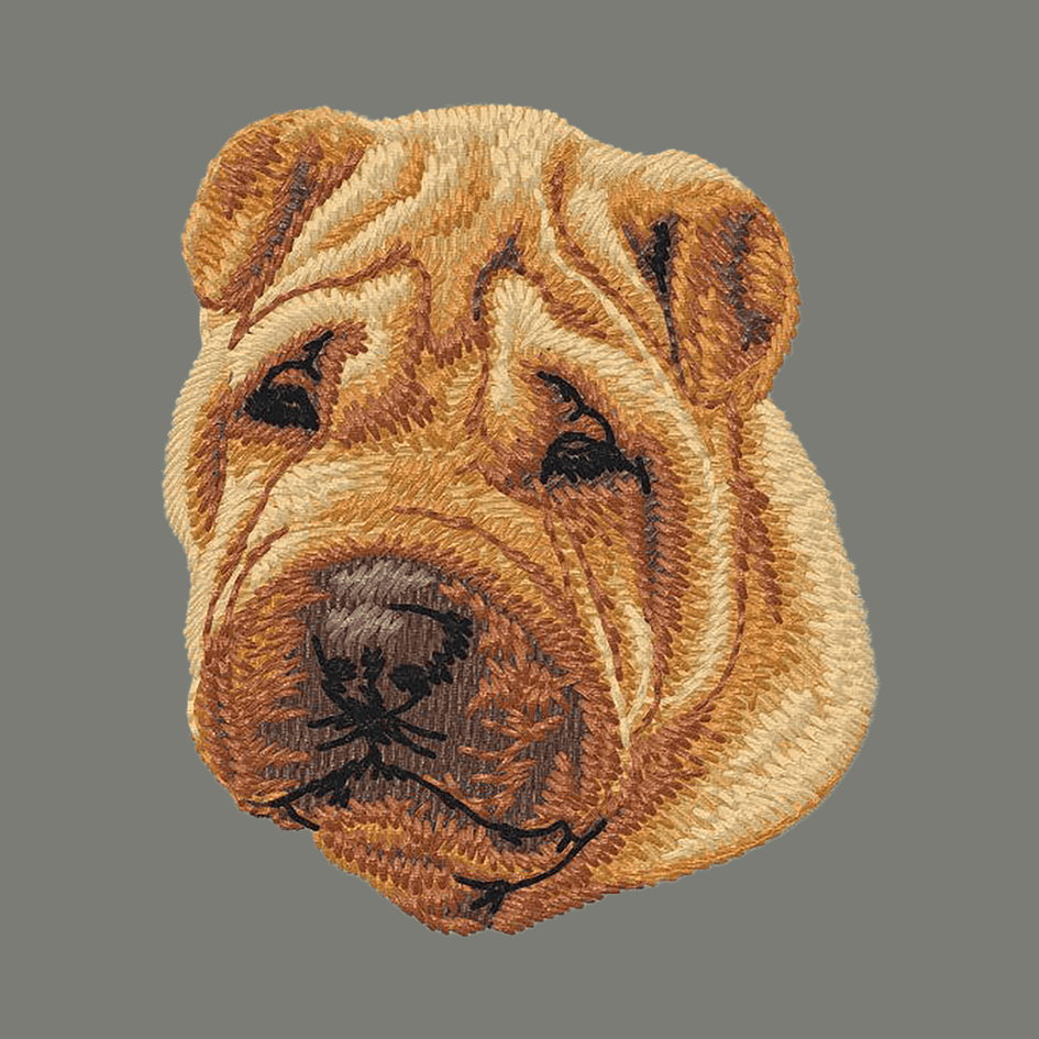 Chinese Shar-Pei Embroidered Wearable Blanket