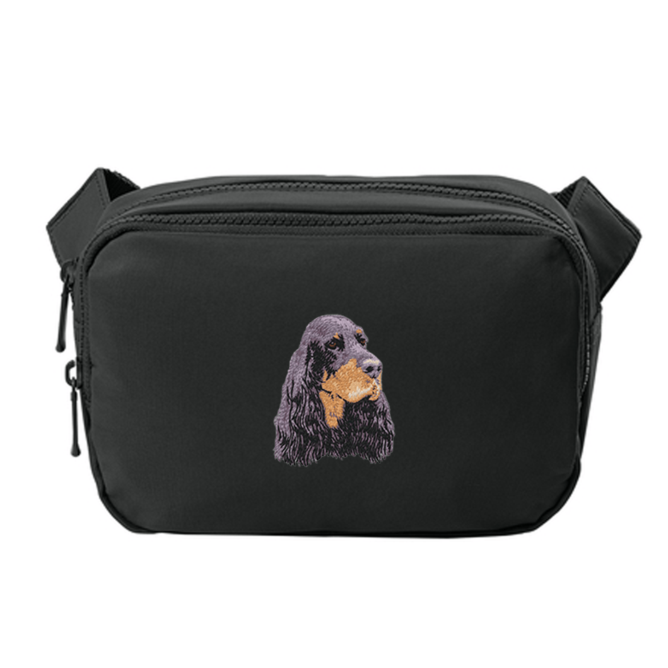 Gordon Setter Embroidered Crossbody Bag