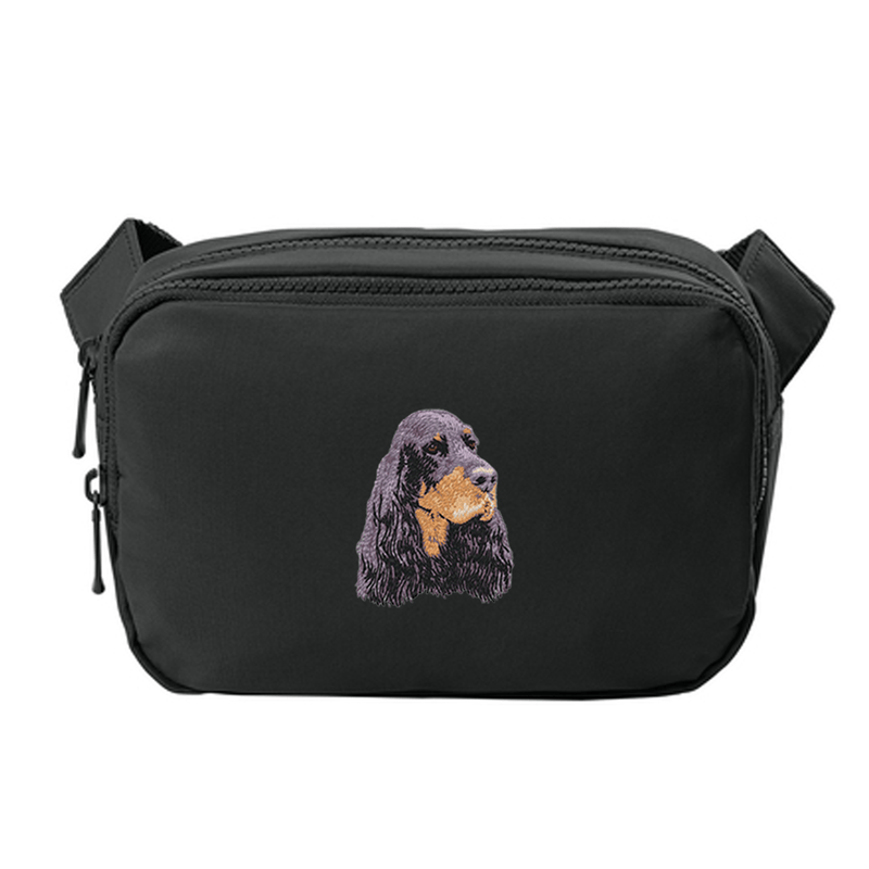 Gordon Setter Embroidered Crossbody Bag