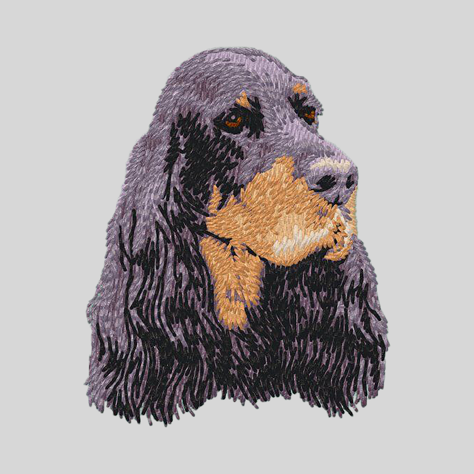 Gordon Setter Embroidered Mock Neck Sweatshirt