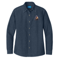 Gordon Setter Embroidered Women's Denim Shirt