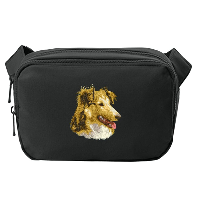 Shetland Sheepdog Embroidered Crossbody Bag