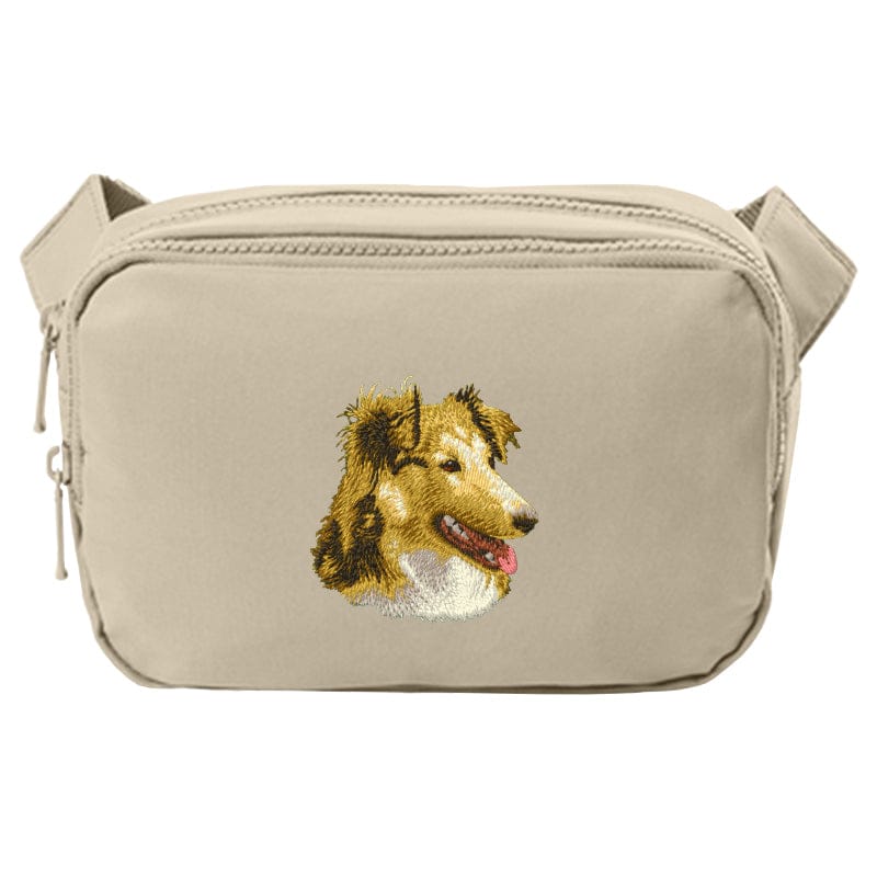 Shetland Sheepdog Embroidered Crossbody Bag