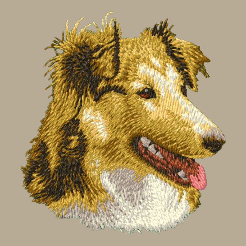 Shetland Sheepdog Embroidered Crossbody Bag