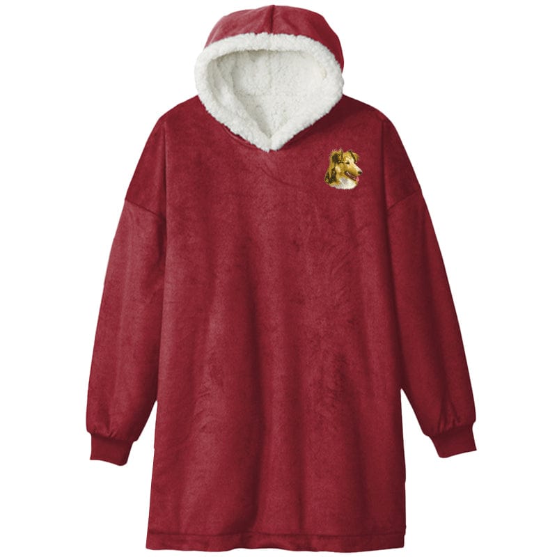 Shetland Sheepdog Embroidered Wearable Blanket