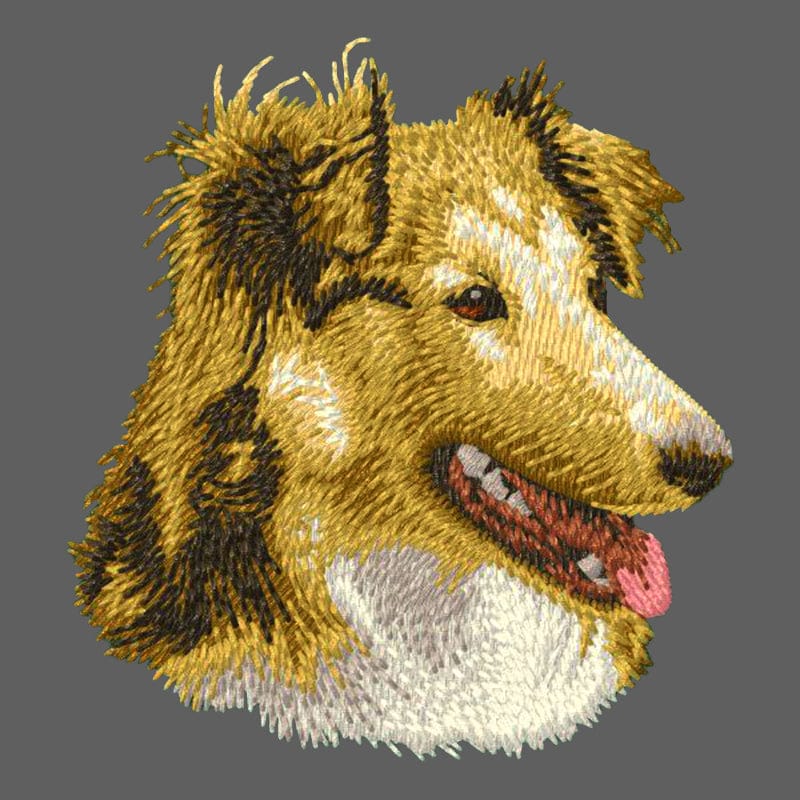 Shetland Sheepdog Embroidered Women's Fleece Jacket