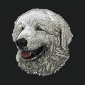 Kuvasz Embroidered Crossbody Bag