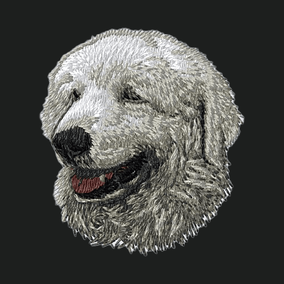 Kuvasz Embroidered Crossbody Bag