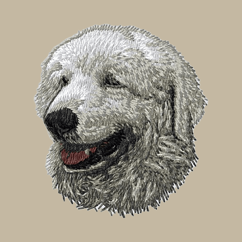 Kuvasz Embroidered Crossbody Bag