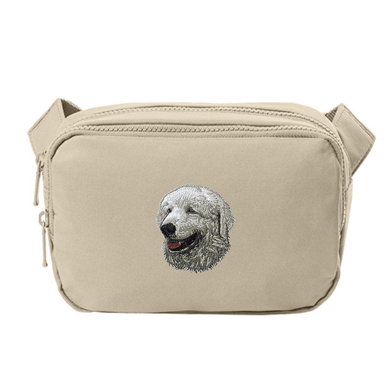 Kuvasz Embroidered Crossbody Bag