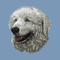 Kuvasz Embroidered Men's Denim Shirt