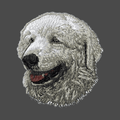 Kuvasz Embroidered Men's Fleece Jacket