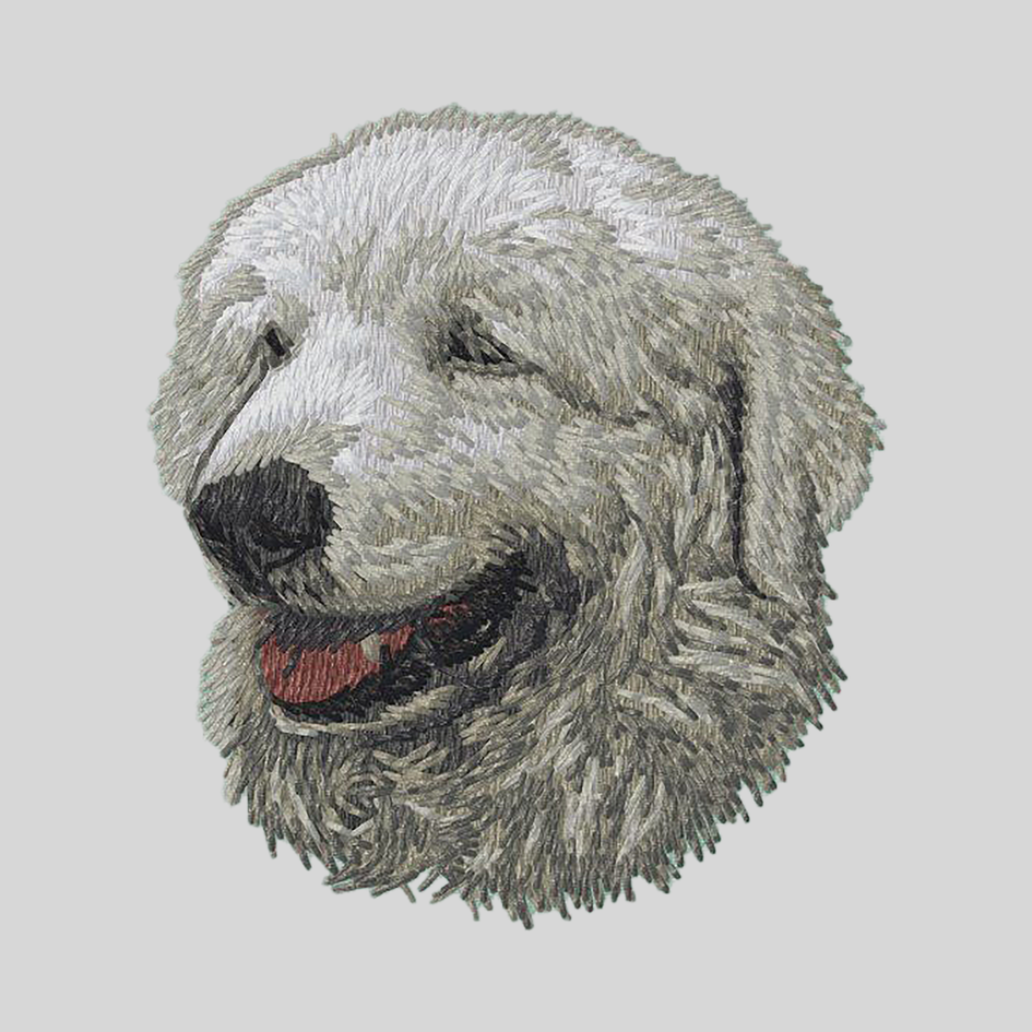Kuvasz Embroidered Mock Neck Sweatshirt