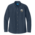 Kuvasz Embroidered Women's Denim Shirt
