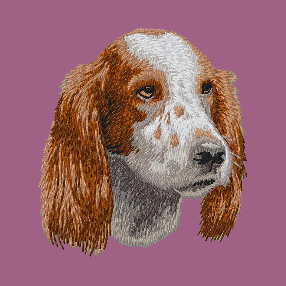 Irish Red and White Setter Embroidered Classic Long Sleeve Shirt
