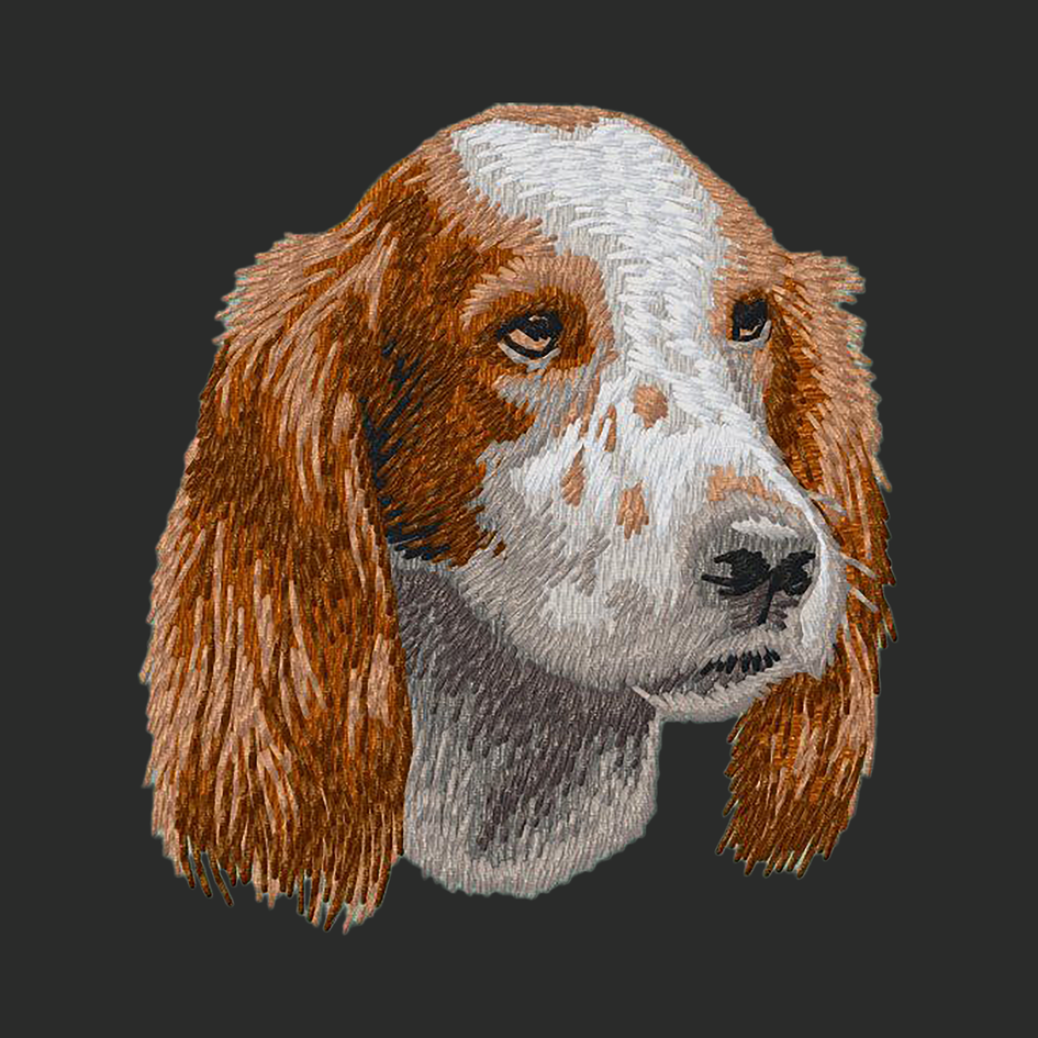 Irish Red and White Setter Embroidered Classic Long Sleeve Shirt