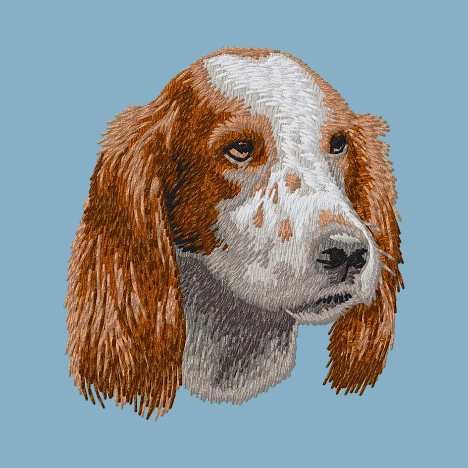 Irish Red and White Setter Embroidered Classic Long Sleeve Shirt