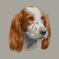 Irish Red and White Setter Embroidered Classic Long Sleeve Shirt