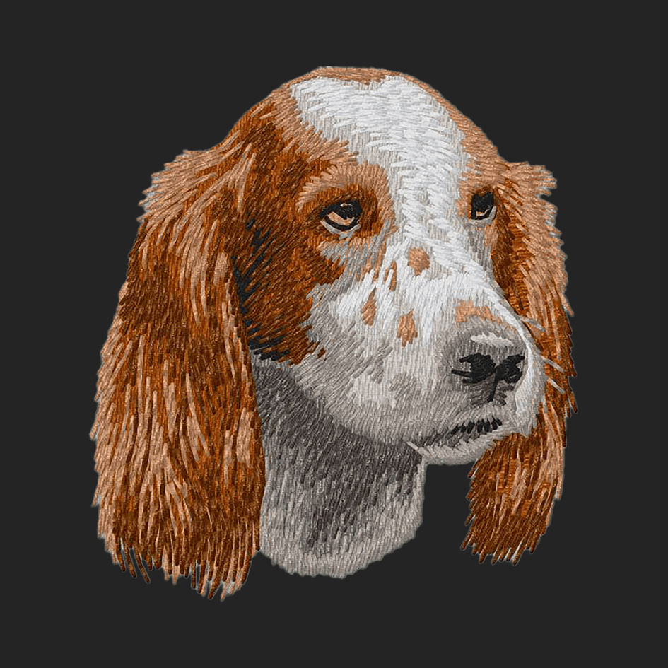 Irish Red and White Setter Embroidered Sweatshirt Hoodie