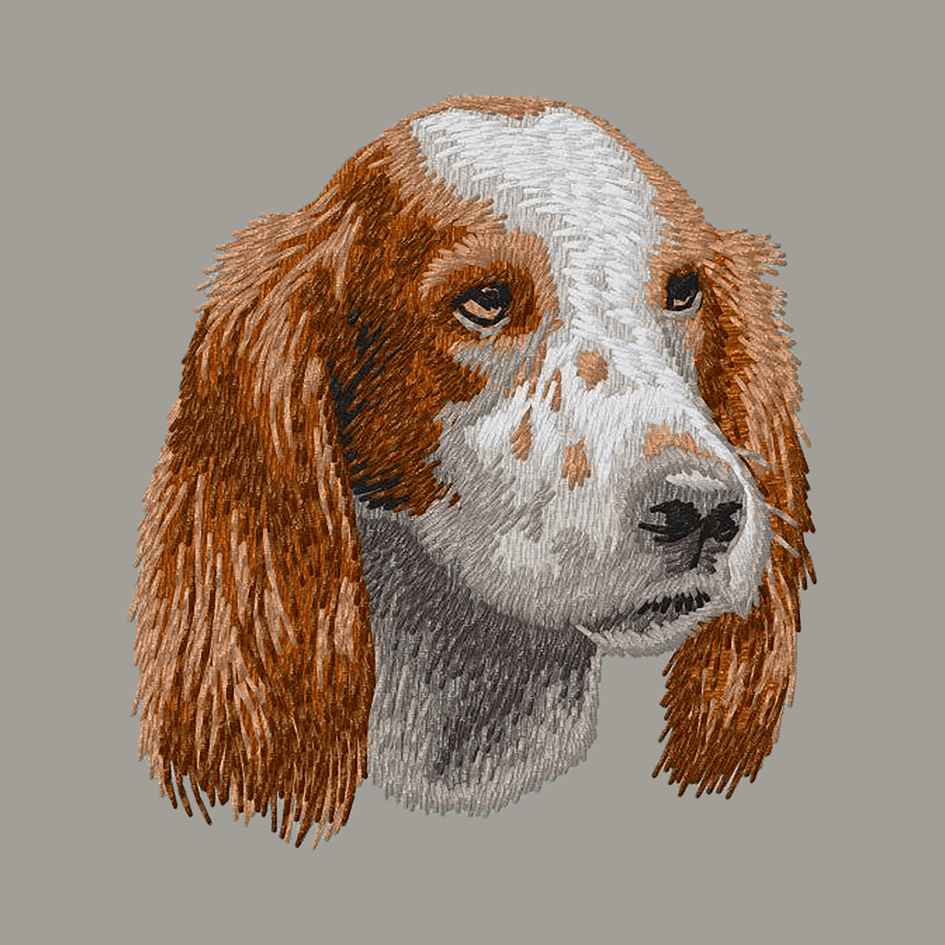 Irish Red and White Setter Embroidered Sweatshirt Hoodie