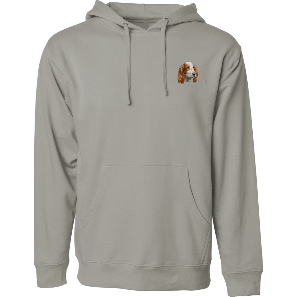 Irish Red and White Setter Embroidered Sweatshirt Hoodie