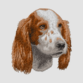 Irish Red and White Setter Embroidered Sweatshirt Hoodie